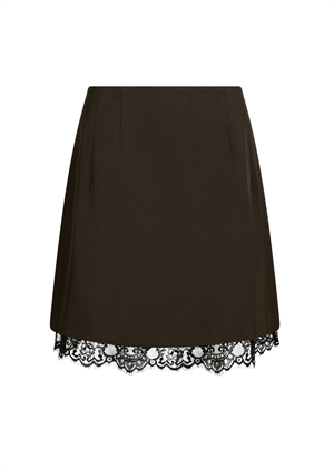 Brigitte structure lace skirt Dark Brown Neo Noir 